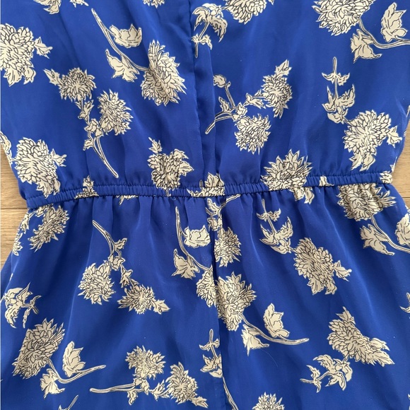 Lulus Floral Print Royal Blue Midi Dress XS/S - Picture 12 of 12